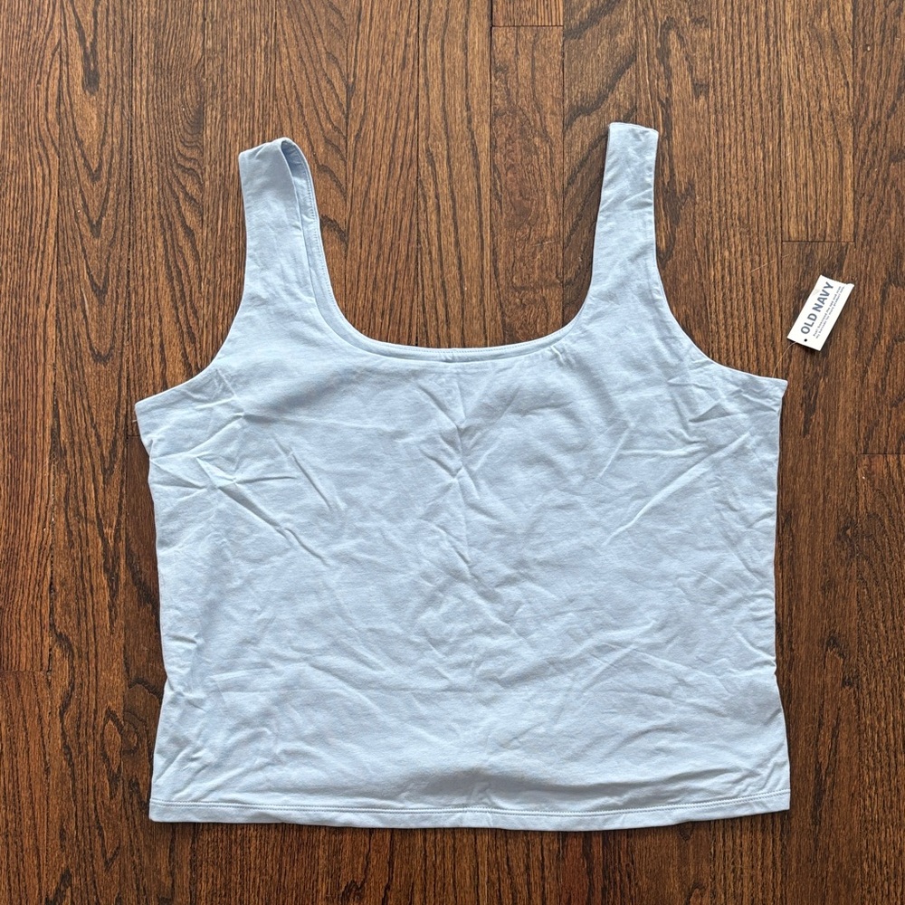 Old Navy Active Plus Size Baby Blue Athletic Tank Top